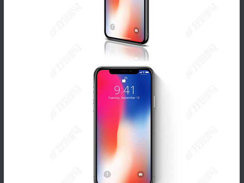 iPhoneX手机预售广告app效果图图片下载psd