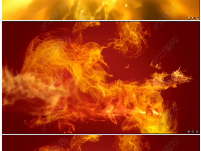 大气武术火焰节奏背景视频素材(图片编号:171