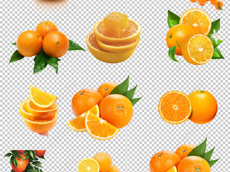 橘子柑橘橙子PNG免抠海报设计素材图片下载