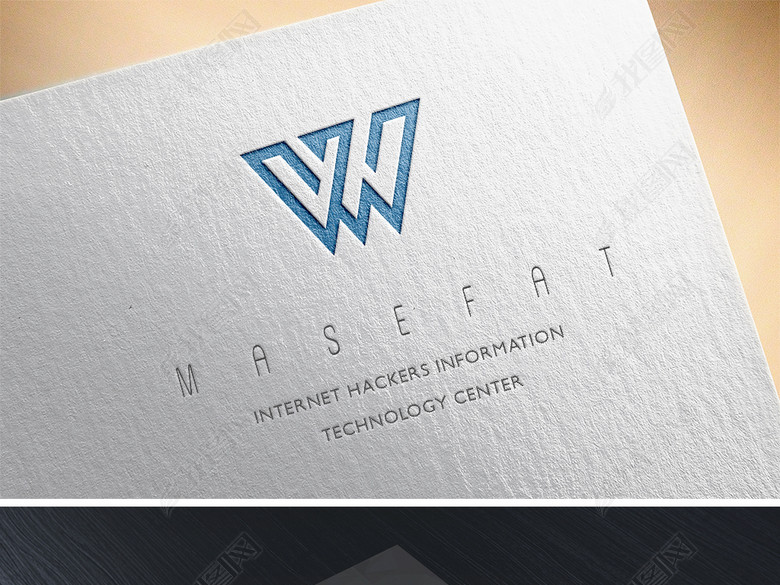 简约创意科技W字母logo品牌标志设计(图片编