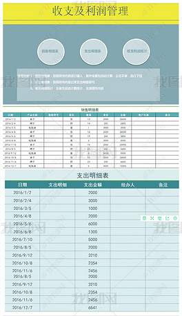 收益分配表模板 center