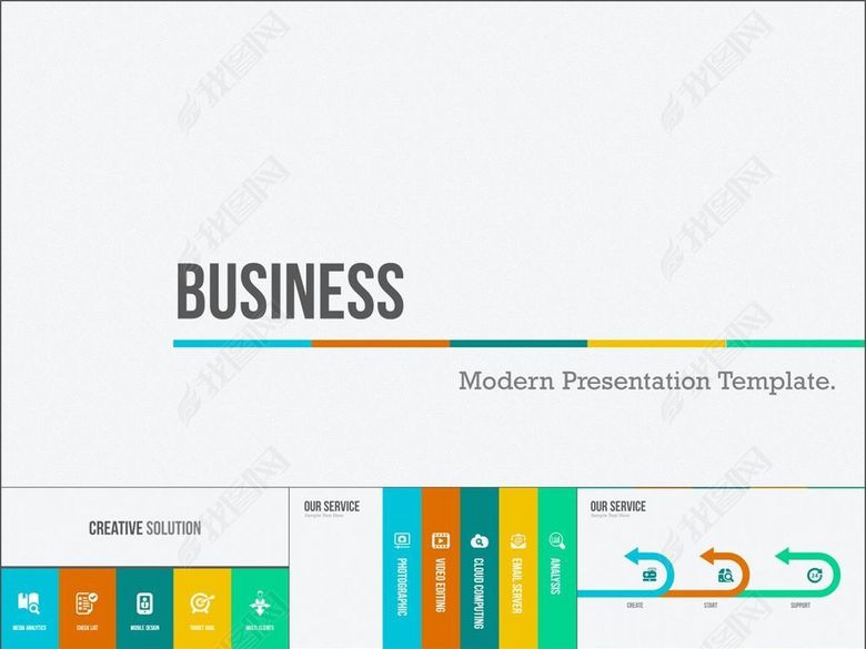 商务介绍产品市场项目推广规划PPT模板(图片