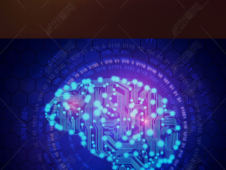 互联网云计算大数据人工智能芯片大脑科技图片