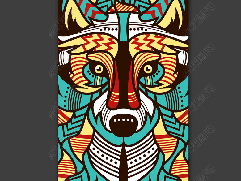 手绘涂鸦猛兽手机壳图案图片下载psd素材-动物