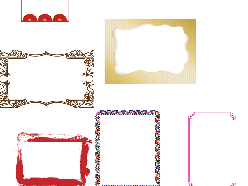 免抠元素 标志丨符号 其他 ></p></a> 中国风边框png设计素材  素材图片参数