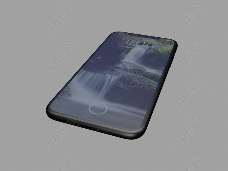 iPhone8X苹果8X手机3d模型图片下载max素材