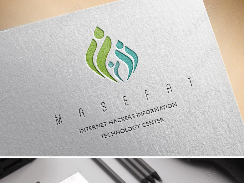 唯美水滴小人logo科技农业品牌标志(图片编号