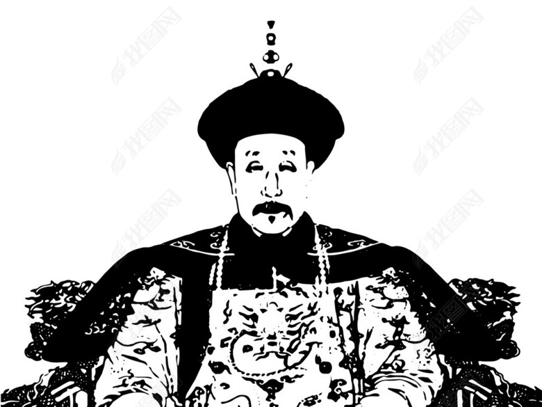 乾隆皇帝矢量图图片下载ai素材-中国风素材