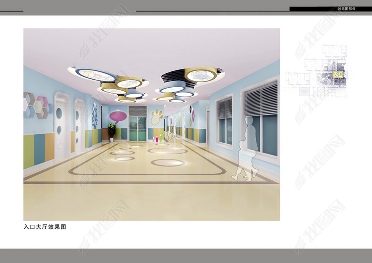 [杭州]东南亚风格幼儿园室内设计方案图