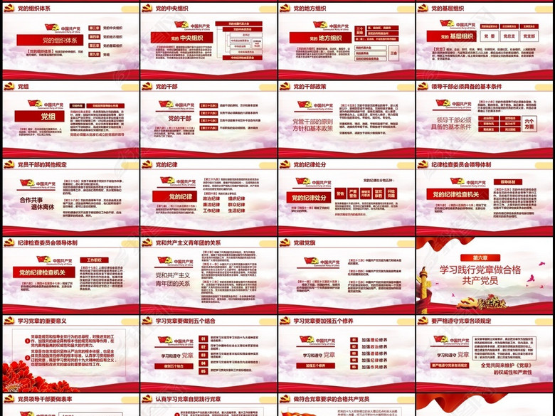 十九大通过的新党章全文学习解读PPT(图片编