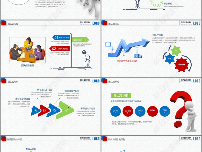 企业员工绩效团队管理执行力培训PPT模板(图