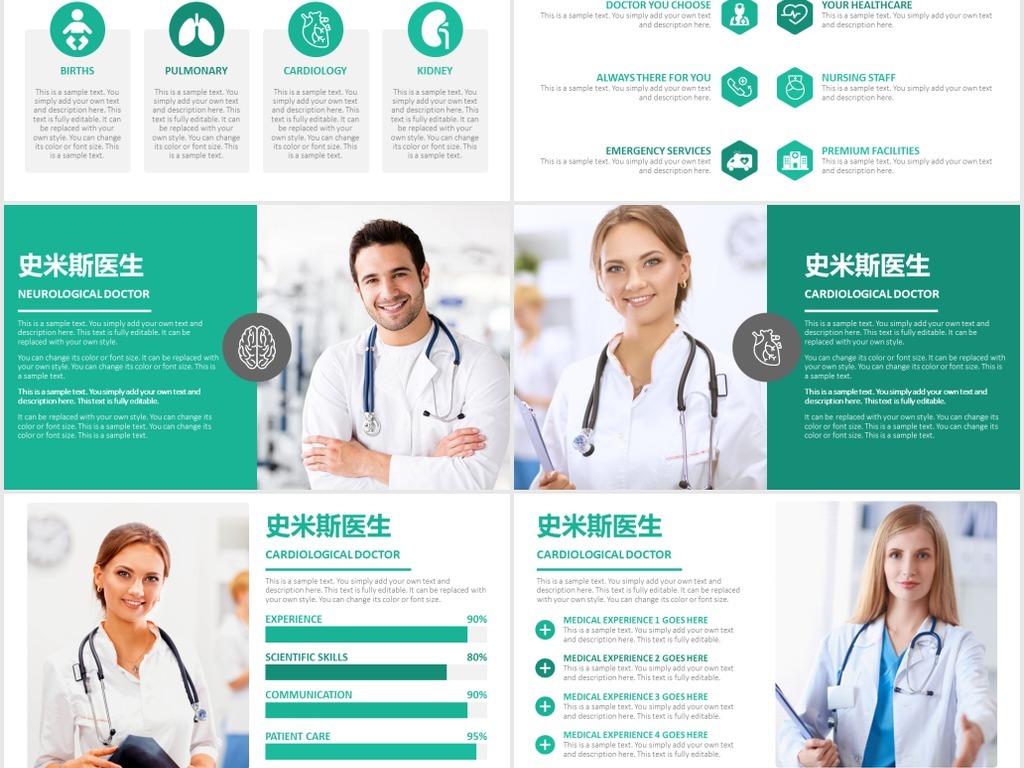 医疗医学病例报告医院宣传动态PPT模板