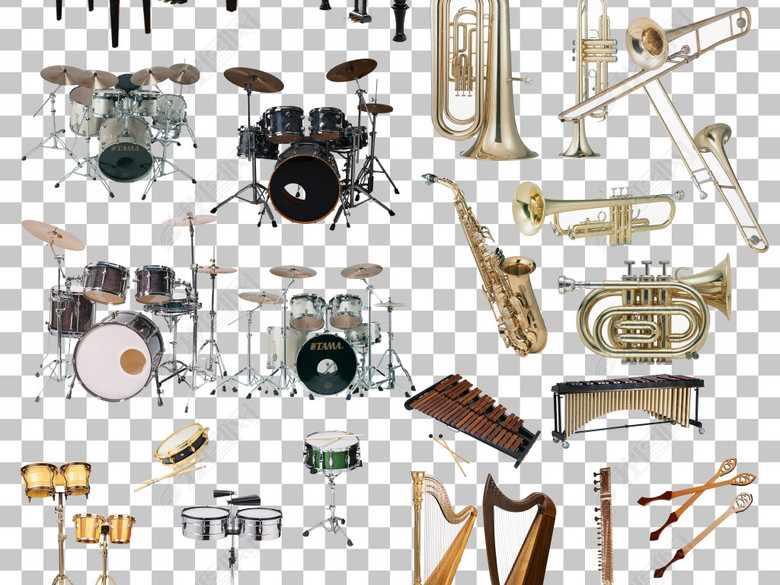 81款欧式古典西洋乐器免抠素材图片下载png素