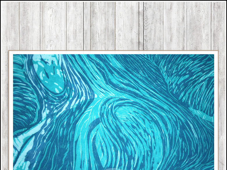 抽象线条北欧简约几何电视背景墙装饰画(图片