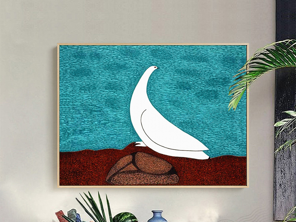 和平白鸽子北欧简约淡雅欧式现代清新(图片编