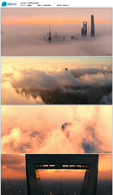 上海浦东国际机场日夜民航航班客机起飞降落