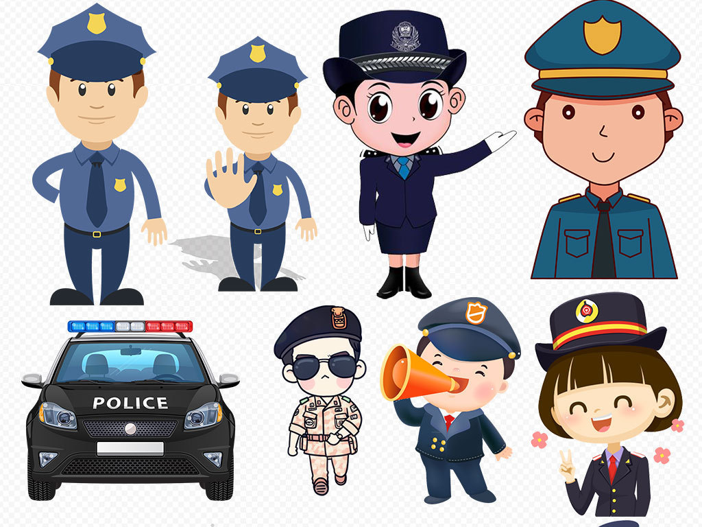 警察素材 警察素材画法