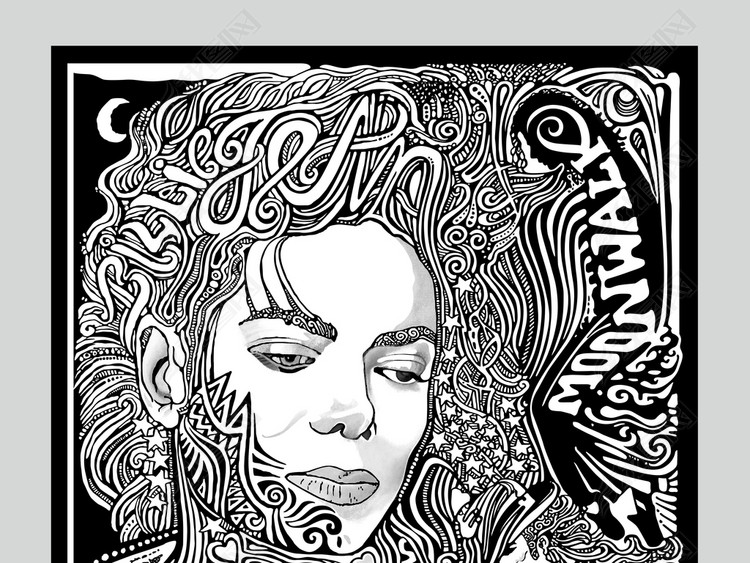 黑白手绘海报图片素材_模板下载(24.69MB)_居