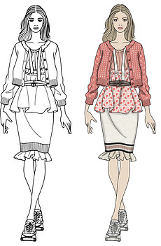 时尚衣服图案大全图片欣赏 230x352a0a0