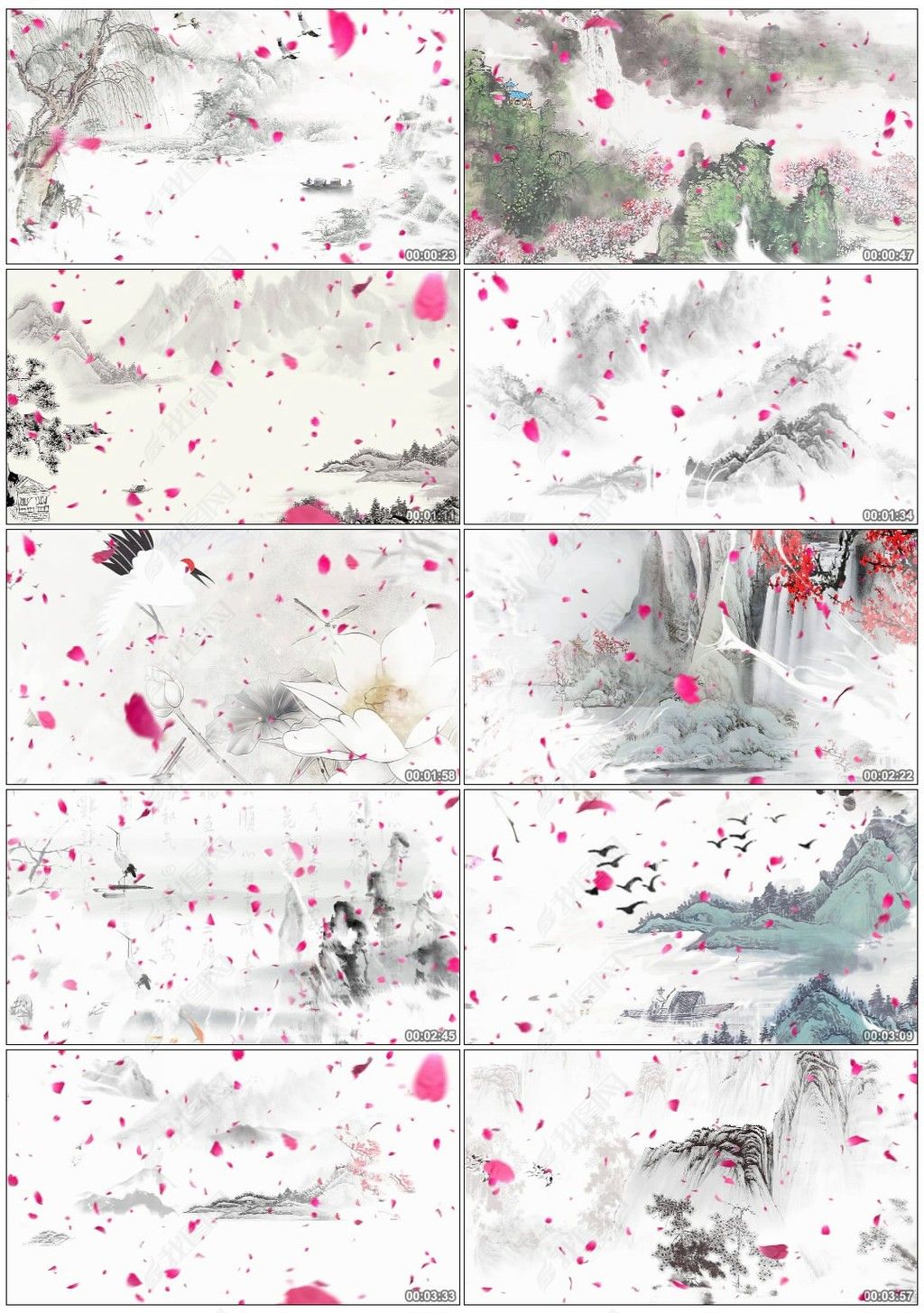 渔舟唱晚古筝演奏配乐成品视频