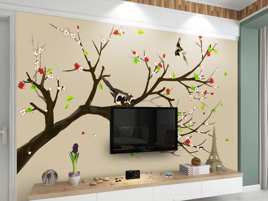 装饰画挂墙效果图 jpg