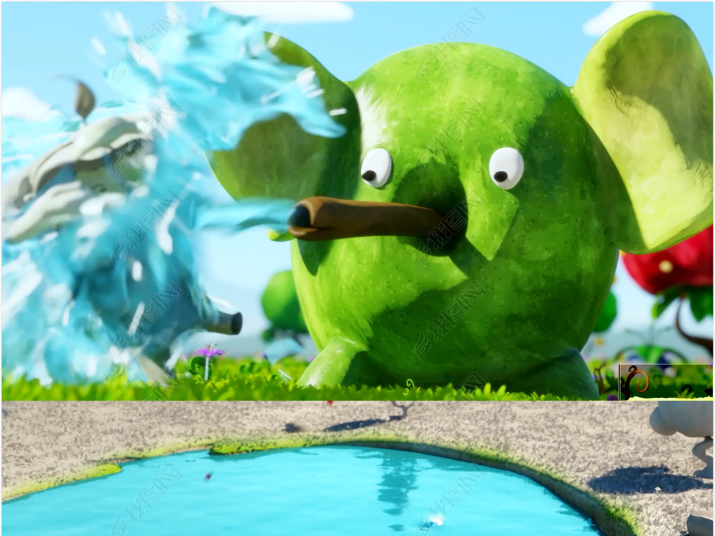 儿童歌曲青苹果乐园led卡通背景