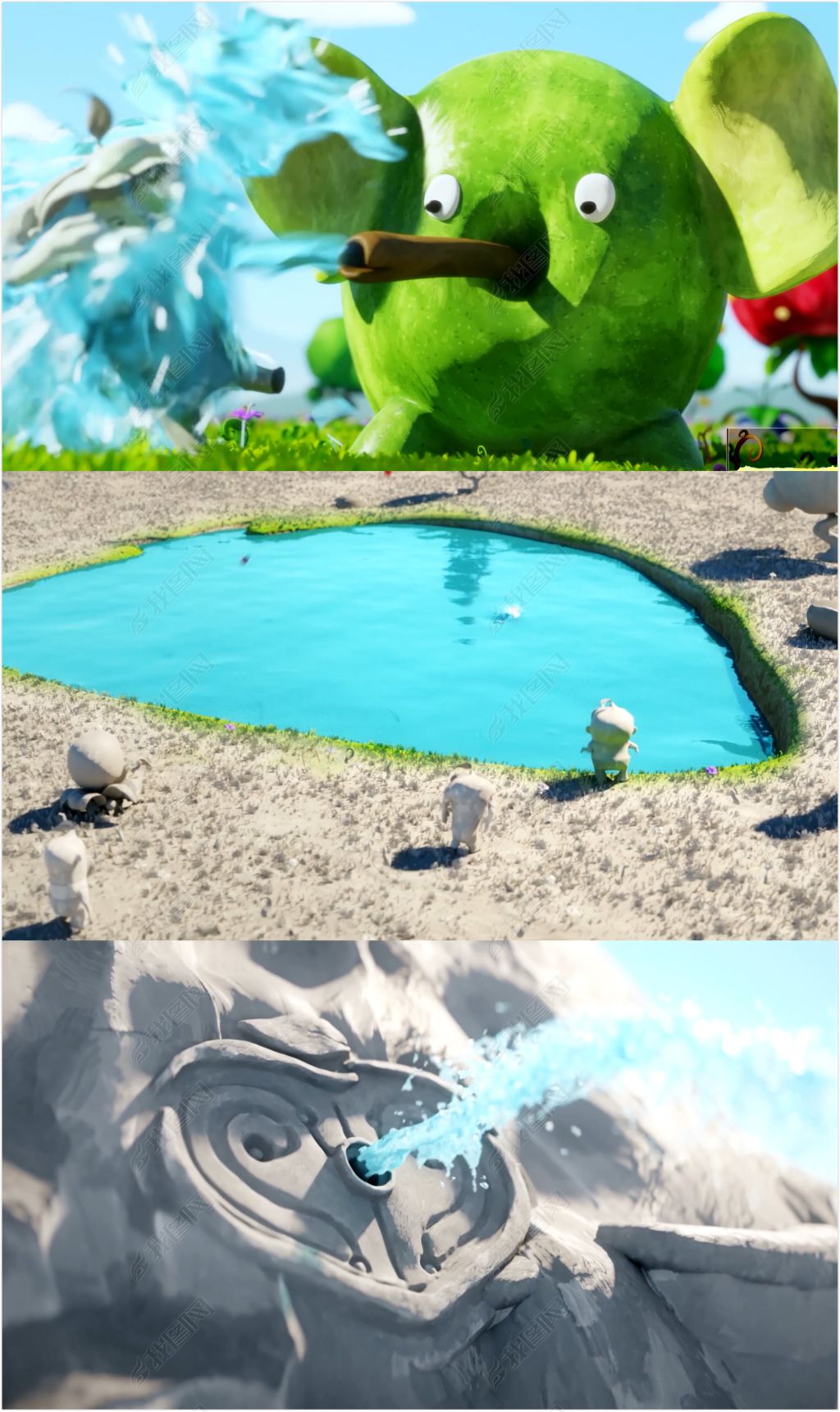 儿童歌曲青苹果乐园led卡通背景