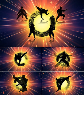 跆拳道音乐背景视频