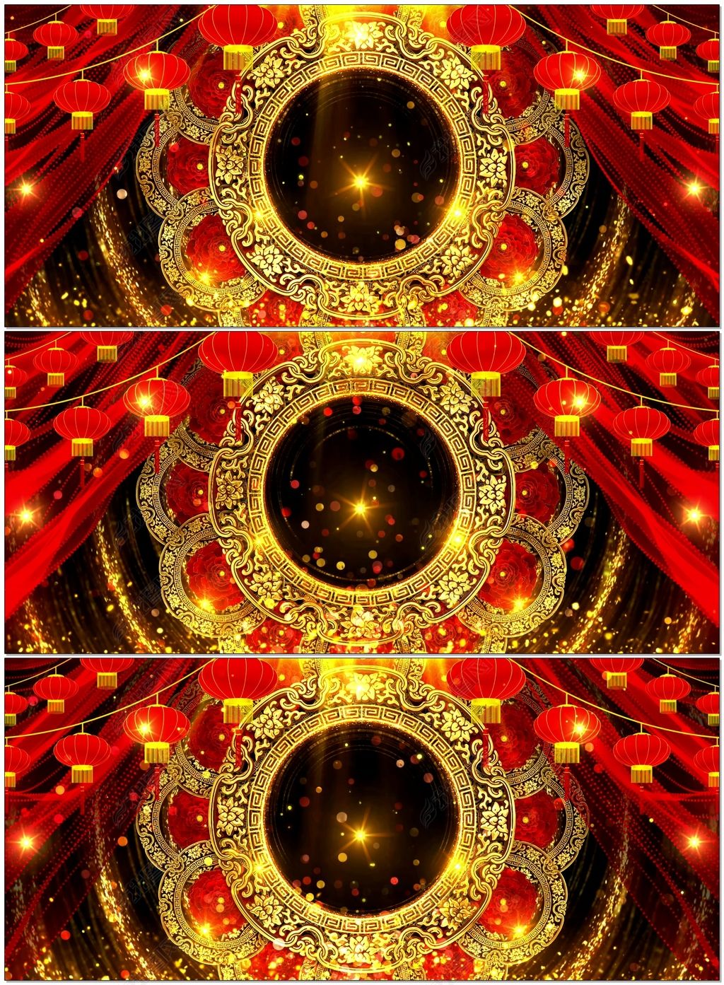 大气中国风开门红歌曲舞蹈LED大屏幕