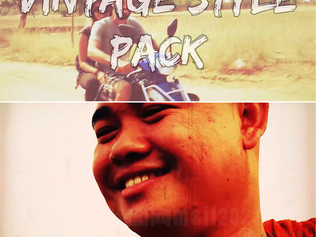 怀旧复古风格回忆老电影效果包装PR模板