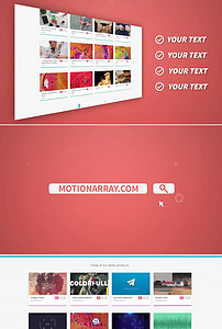 网站网页展示pr模板素材_高清MP4格式下载(视