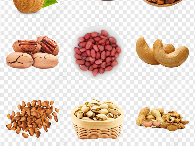 新年狗年春节零食坚果红枣PNG素材