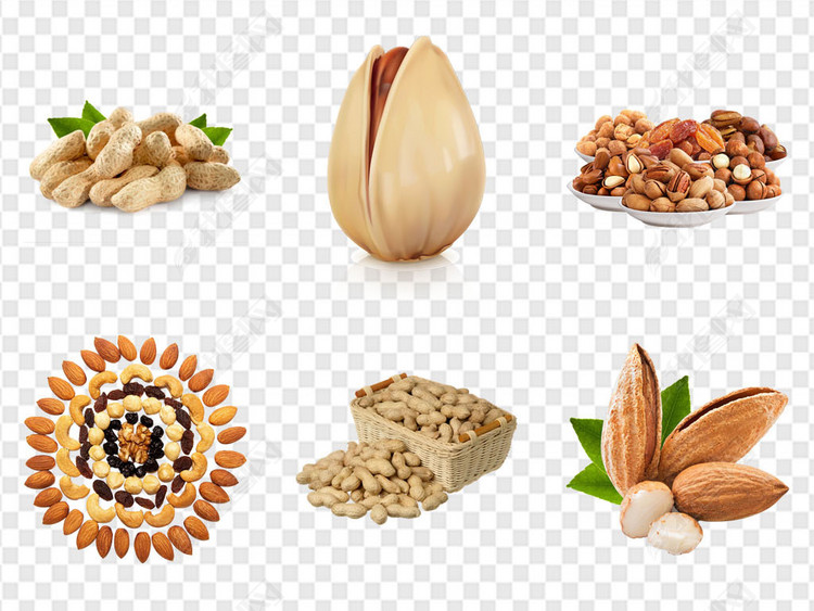 新年狗年春节零食坚果红枣PNG素材