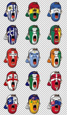 2018俄罗斯世界杯32个国家球员PNG