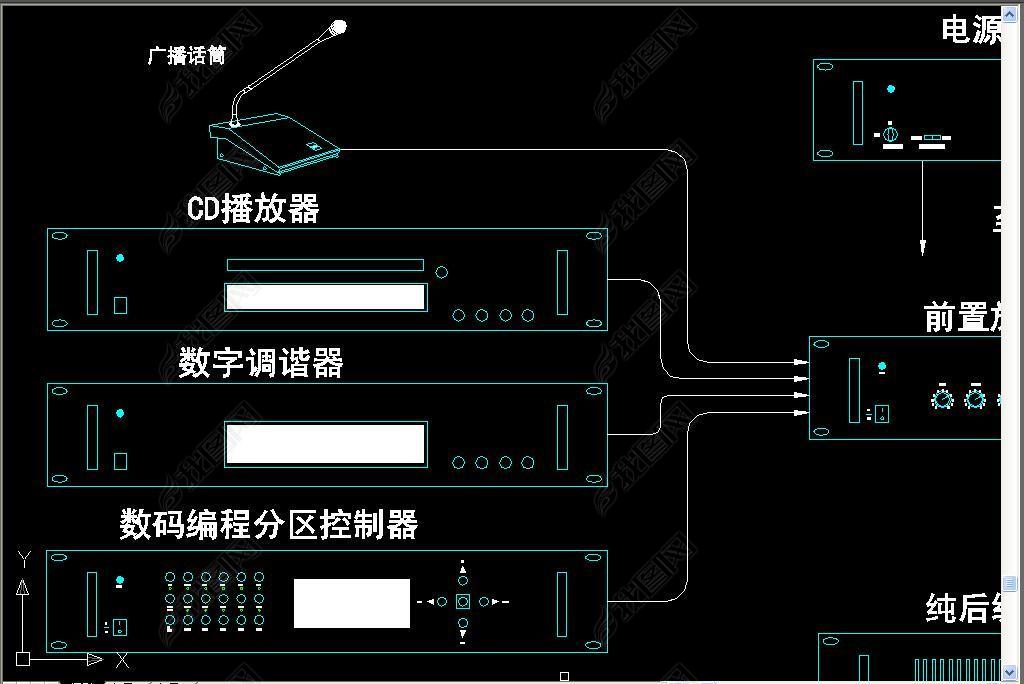 㲥ϵͳͼCAD