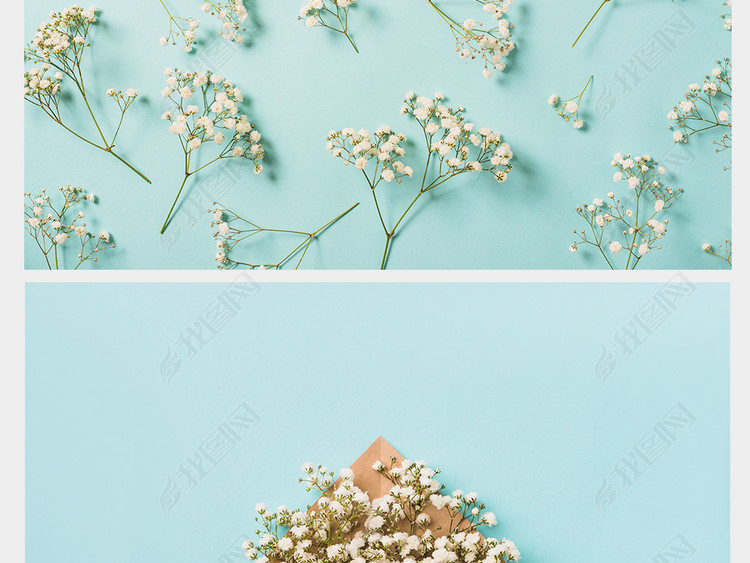 唯美春季小清新背海报卡片促销景图JPG样机