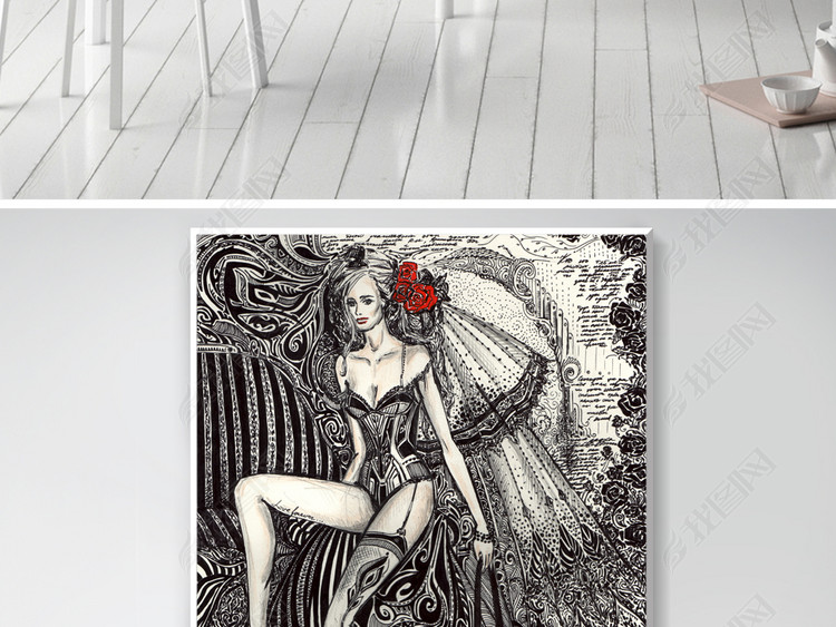 简单手绘婚纱铅笔画_手绘铅笔画简单的