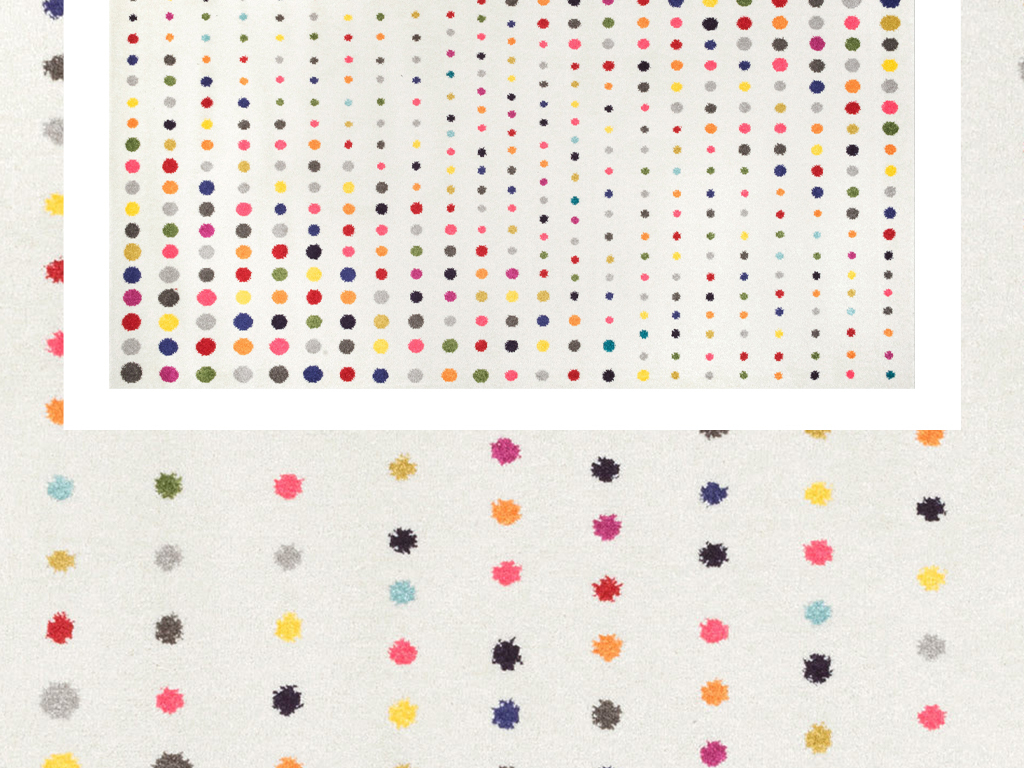 七彩点点小点大点圆点地毯图案背景