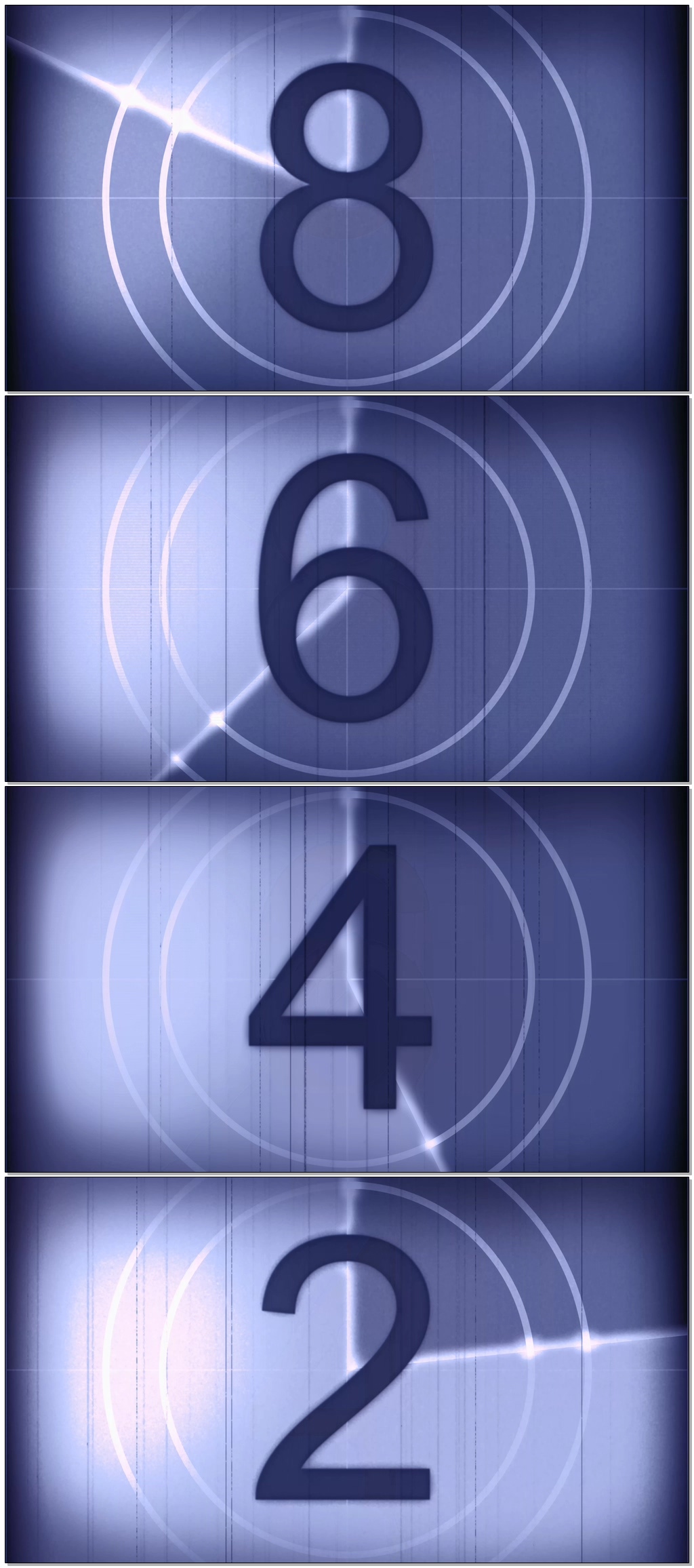 老电影怀旧计数10秒倒计时视频素材