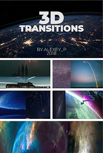 创意3D效果转场过渡动画PR模板素材_高清M