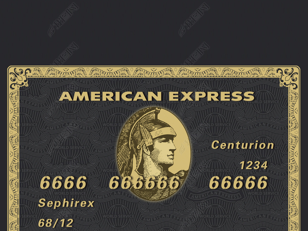 百夫长运通黑卡美国黑卡AMEX金属卡