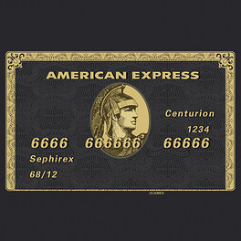 百夫长运通黑卡美国黑卡AMEX金属卡