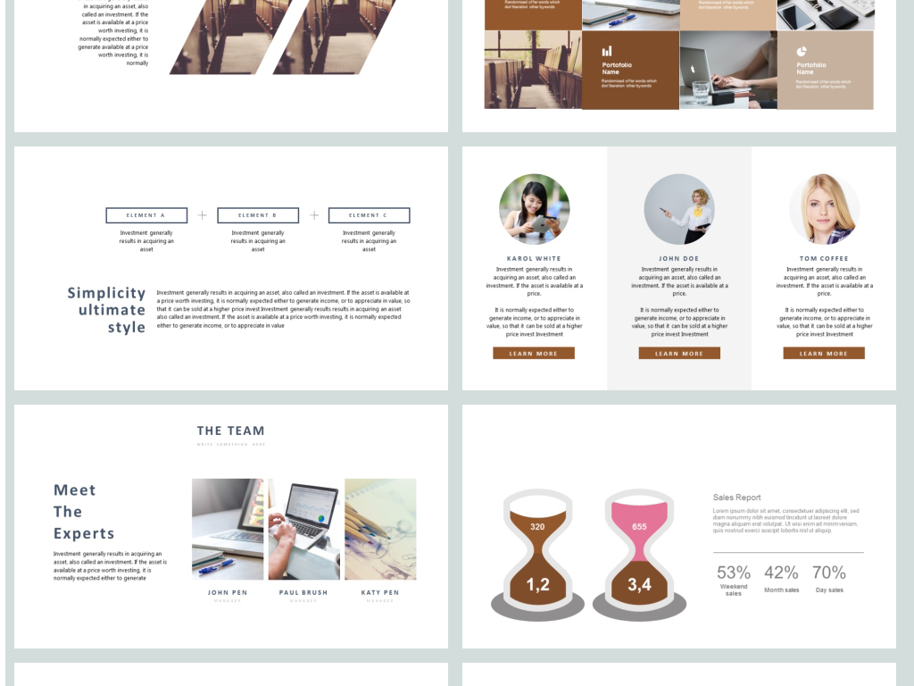 简约斧子产品宣传PPT模板