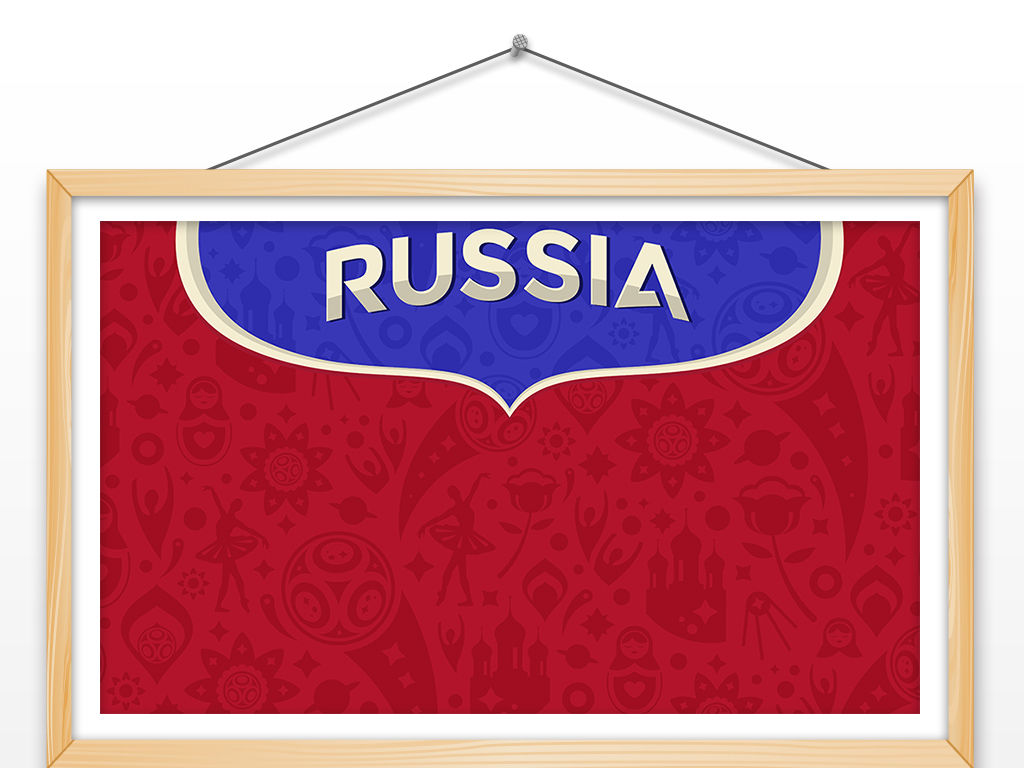 红色俄罗斯艺术文化特色背景设计AI矢量图