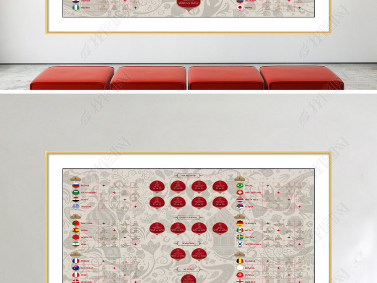 2018世界杯八强四强小组赛分组赛程表