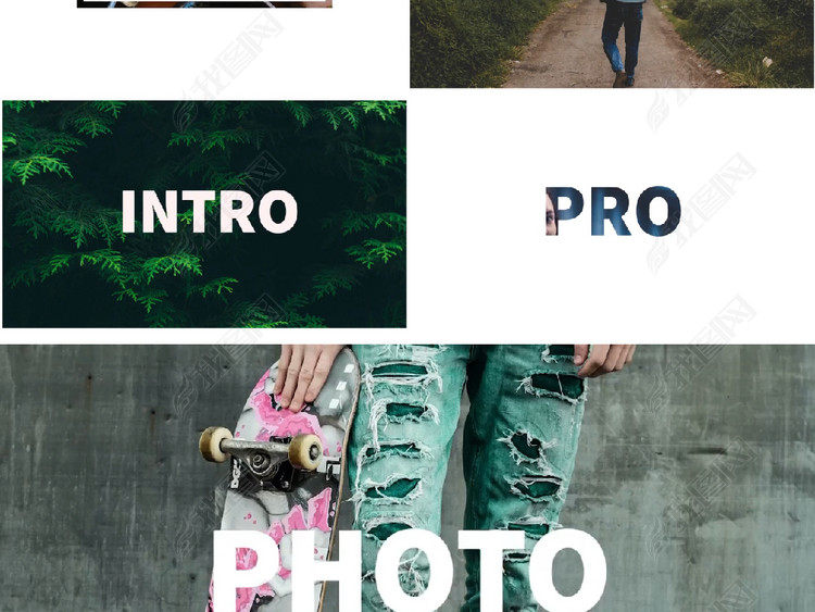 快速切换快闪快切展示幻灯片PR模板