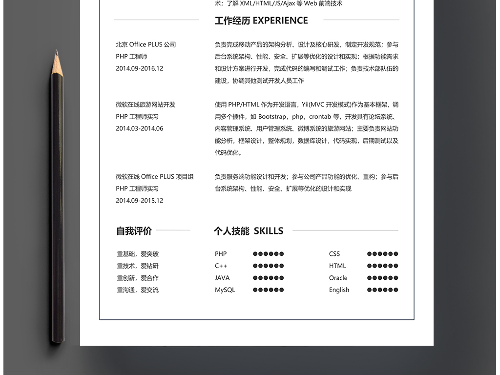 招聘个人简历模板_第6页 互联网IT行业双栏个人简历模板大全 含简历范文 简历本(3)