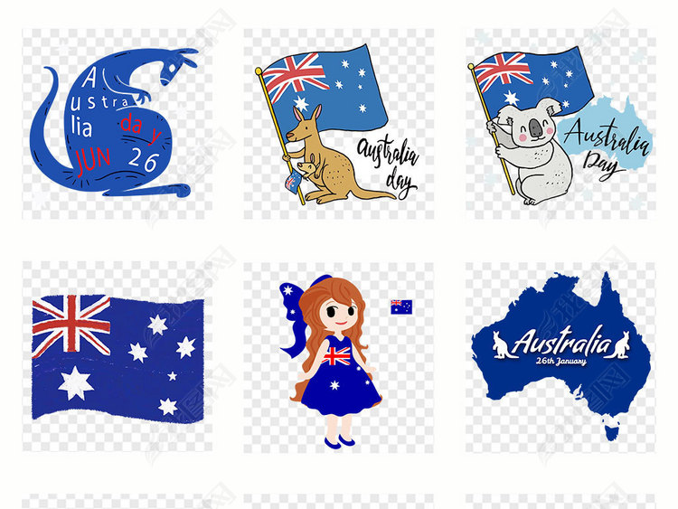 澳大利亚旅游出境游海外代购PNG素材