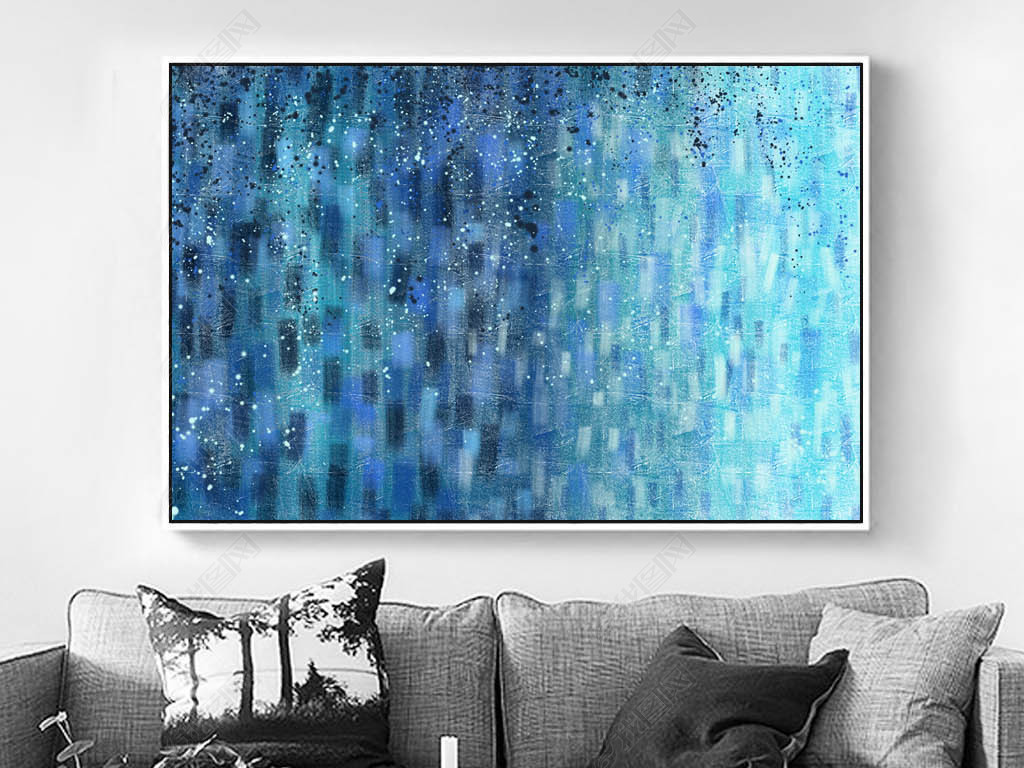 装饰画客厅高级感油画 jpg