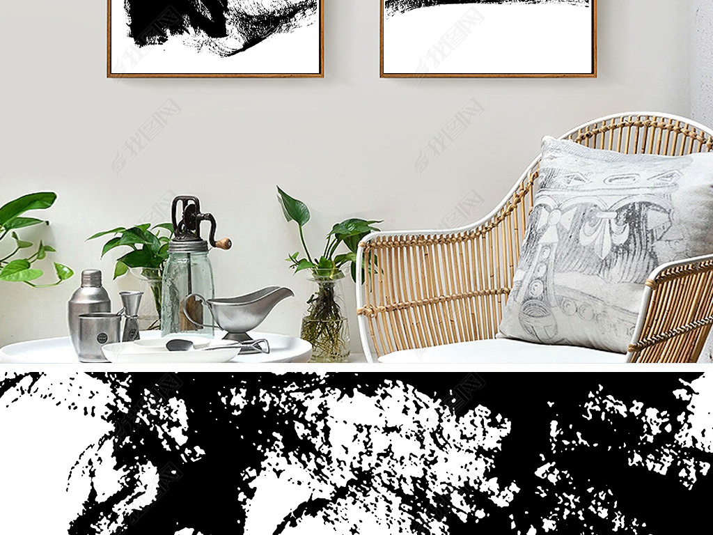 装饰画客厅简约线条 jpg